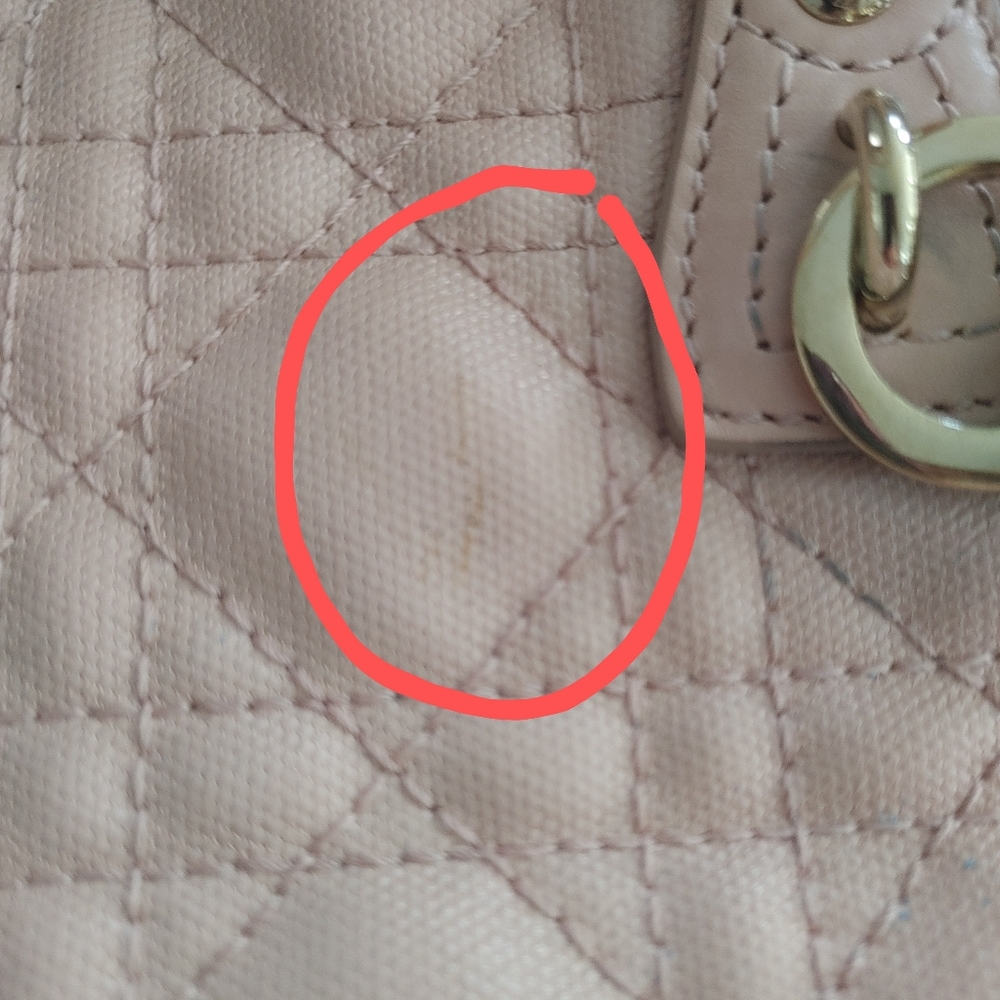 Dior Pink Quilted Cannage Panarea Tote / Bag - Picture 10 of 14